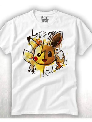 Playera Pikachu Let's Go Hombre Rott Wear
